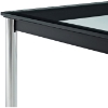 LC10 Rectangle Glass Top Coffee Table - EEI-573-BLK