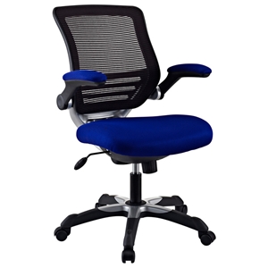 Edge Mesh Back Office Chair - Adjustable Height, Blue 