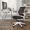 Edge White Base Office Chair - Adjustable Height, Swivel - EEI-596