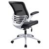 Edge Leather Office Chair - Adjustable Height, Swivel, Black - EEI-597-BLK
