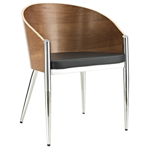 Cooper Wood Dining Chair - Silver Legs 