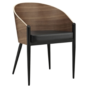 Cooper Dining Wood Armchair - Walnut 