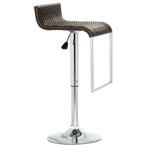 LEM Adjustable Height Rattan Bar Stool 