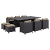 Reversal 11 Pieces Outdoor Patio Set - EEI-644-EXP-SET