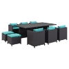 Reversal 11 Pieces Outdoor Patio Set - EEI-644-EXP-SET