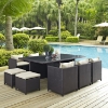 Reversal 11 Pieces Outdoor Patio Set - EEI-644-EXP-SET