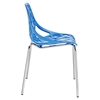 Stencil Dining Side Chair - Blue - EEI-651-BLU