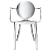 Casper Stainless Steel Armchair - EEI-657-SLV