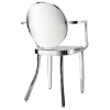 Casper Stainless Steel Armchair - EEI-657-SLV
