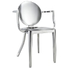 Casper Stainless Steel Armchair - EEI-657-SLV