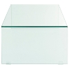 Transparent Bent Glass Coffee Table - EEI-660-CLR