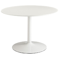 Revolve Round Dining Table - White