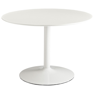 Revolve Round Dining Table - White 