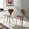 Vortex Molded Plywood Stackable Chair - Dark Walnut - EEI-808-DWL