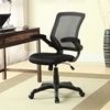 Veer Office Chair - Mesh, Flip-Up Arms, Black - EEI-825-BLK