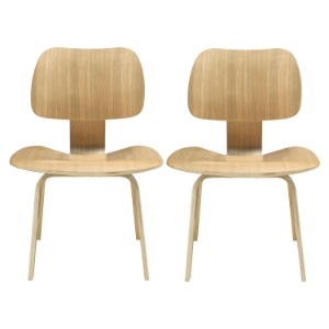 Fathom Wood Dining Chairs - Natural (Set of 2) 