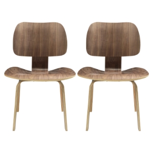 Fathom Wood Dining Chairs - Walnut (Set of 2) 