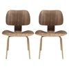 Fathom Wood Dining Chairs - Walnut (Set of 2) - EEI-870-WAL