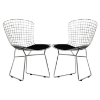 CAD Dining Chair - Armless, Black (Set of 2) - EEI-925-BLK
