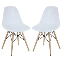 Pyramid Dining Side Chair - White (Set of 2)