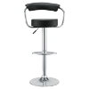 Diner Faux Leather Bar Stools - Black (Set of 2) - EEI-930-BLK