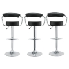 Diner Bar Stool - Swivel, Black (Set of 3) - EEI-931-BLK