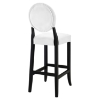 Button Bar Stool - White, Tufted (Set of 2) - EEI-953-WHI