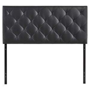 Theodore Queen Leatherette Headboard - Black 