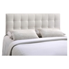 Lily Tufted Leatherette Headboard - White - EEI-51-WHI