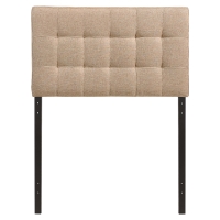 Lily Twin Tufted Fabric Headboard