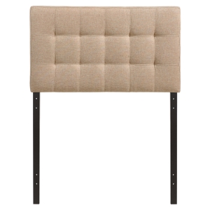 Lily Twin Tufted Fabric Headboard 