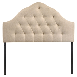 Sovereign Button Tufted Fabric Headboard 