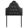 Sovereign Twin Leatherette Headboard - Button Tufted, Black - EEI-5169-BLK