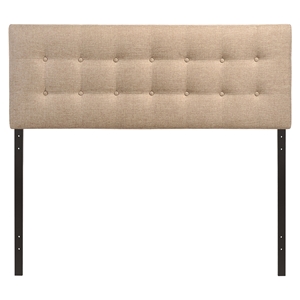 Emily Button Tufted Fabric Headboard 