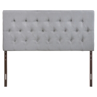 Clique Headboard - Sky Gray, Button Tufted
