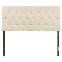 Clique Headboard - Ivory, Button Tufted