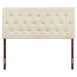 Clique Headboard - Ivory, Button Tufted 