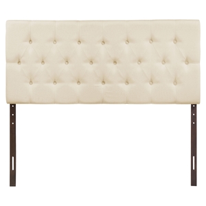 Clique Headboard - Ivory, Button Tufted 