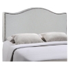 Curl Button Tufted Headboard - Sky Gray - EEI-520-GRY