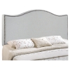 Curl Button Tufted Headboard - Sky Gray - EEI-520-GRY