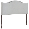 Curl Button Tufted Headboard - Sky Gray - EEI-520-GRY