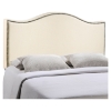 Curl Button Tufted Headboard - Ivory - EEI-520-IVO