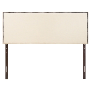 Region Upholstered Headboard - Ivory, Nailhead 