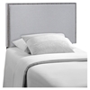Region Twin Nailhead Upholstered Headboard - Sky Gray - EEI-5218-GRY