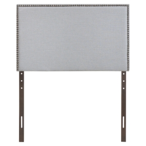 Region Twin Nailhead Upholstered Headboard - Sky Gray 