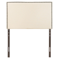 Region Twin Nailhead Upholstered Headboard - Ivory