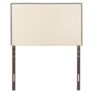 Region Twin Nailhead Upholstered Headboard - Ivory 