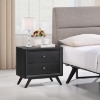Tracy 2-Drawer Nightstand - Black - EEI-5240-BLK