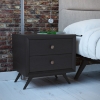 Tracy 2-Drawer Nightstand - Black - EEI-5240-BLK