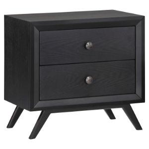 Tracy 2-Drawer Nightstand - Black 